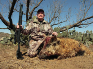 Immediately after the shot, the author couldn’t see his nighttime Texas hog. However, he soon realized he’d made a one-shot kill.
