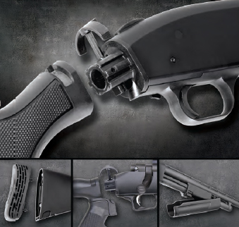 The TLS (tool-less locking system) is what makes the Mossberg Flex exceptional. 