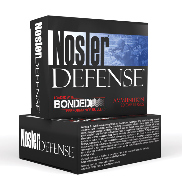 Nosler Defense is some of the newest self-defense ammunition available. The Bonded Performance bullets feature a tapered jacket and lead alloy that assures penetration and expansion.