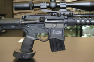 The trigger assembly is the most important part of the gun according to Ortiz. He uses a Giessele two-stage trigger on his custom AR-15 rifles. 