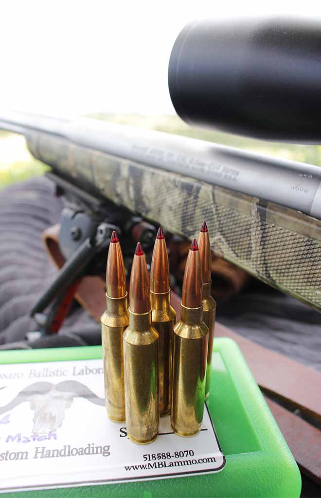 The author’s 6.5-284 Norma ammo is carefully assembled around the 140-grain Hornady ELD Match bullet.