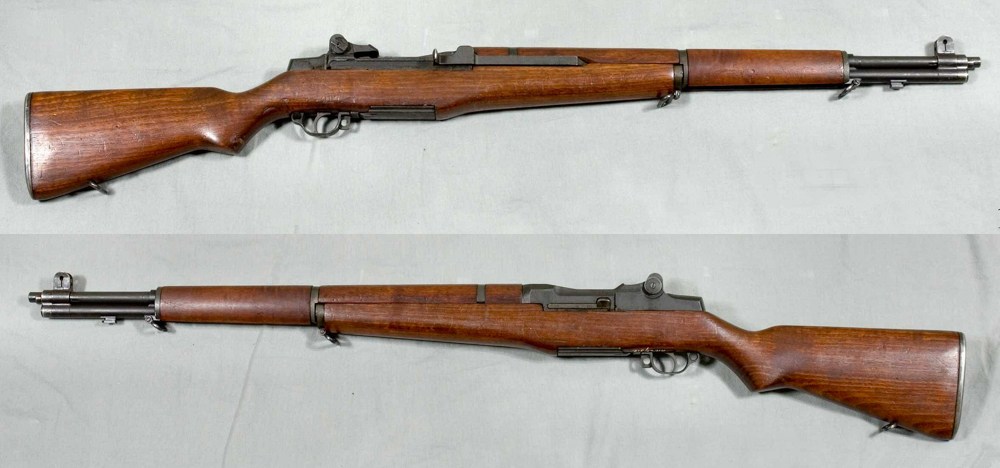 The World War II-era M1 Garand, chambered in .30-06 caliber, was the first semi-auto issued to American fighting men. Photo: Public Domain