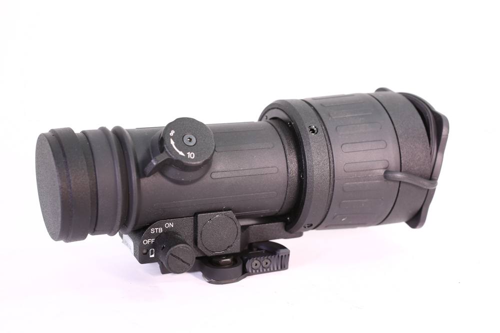 A removable night vision scope is great for nighttime pest control. You can move it from one rifle to another and not change zero, since the zero is in the optic that this sits in front of.