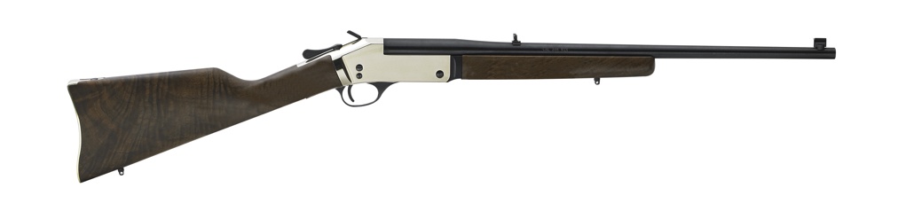 Henry’s handy little single-shot rifles are available in blued or stainless steel, in a variety of common centerfire hunting calibers. Photo: Henry Repeating Arms