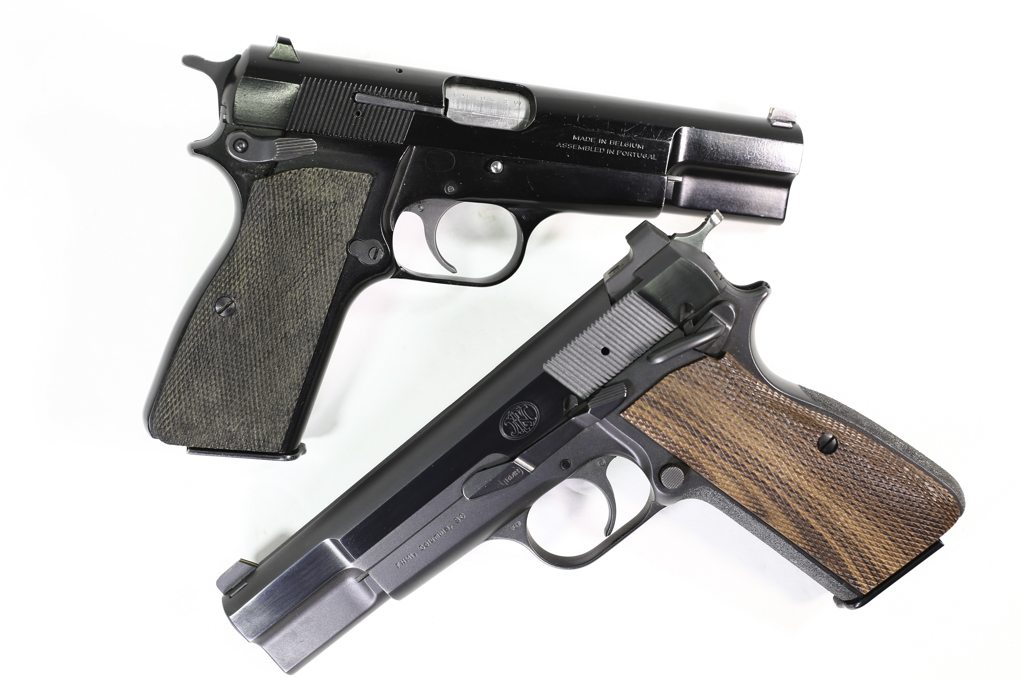 Two .40 S&W Hi Powers. On top, the author’s range rental score, and below, his Ted Yost custom. One is an off-the-rack, the other a bespoke suit.