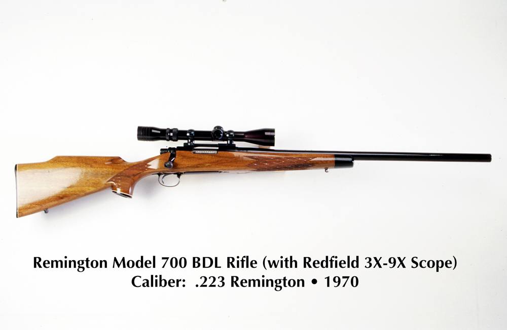 The Remington Model 700 in .223 caliber was an accurate rifle in spite of its lack of glass bedding and a very basic scope.