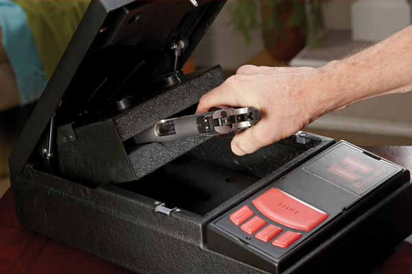 Hornady Security's RAPiD Safe is one of the first handgun safes to offer radio frequency identification entry.