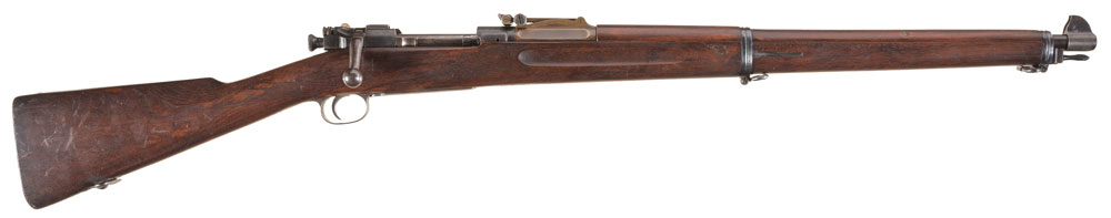 Springfield Model 1903 rifle with a rare rod bayonet.