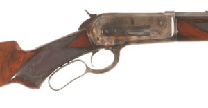This Deluxe Winchester Model 1886 Lever Action rifle in 50 Express Caliber was valued at $4500-7500 but achieved an impressive $8625.