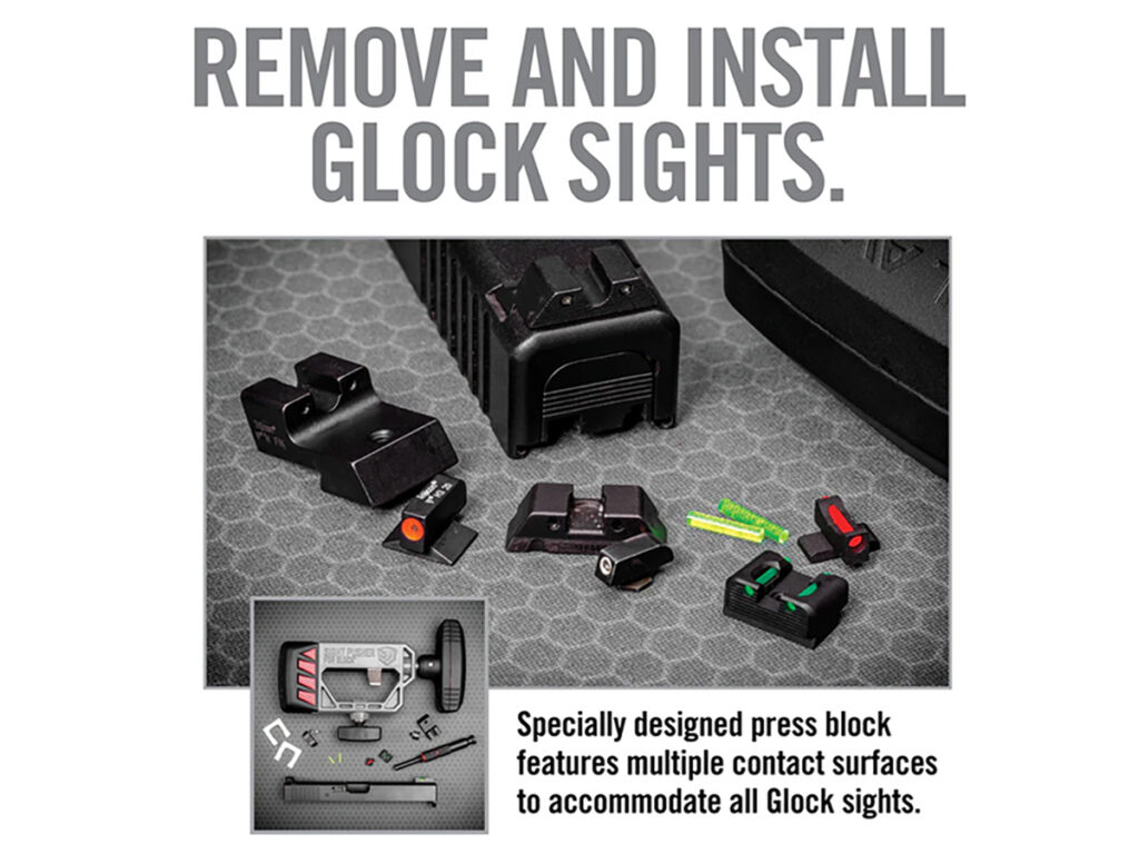 Real Avid Master Maintenance Collection For Glock sight pusher tool
