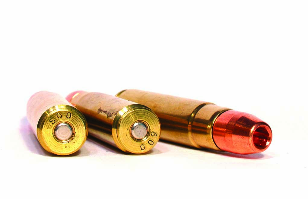 The .500 Cyrus is a serious big-bore cartridge with serious kick.