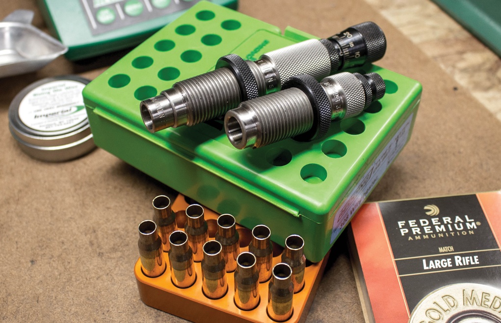 A good set of dies, such as the Redding Type S Match dies, will help attain the accuracy that the .308 Winchester is famous for, as well as extend brass life.