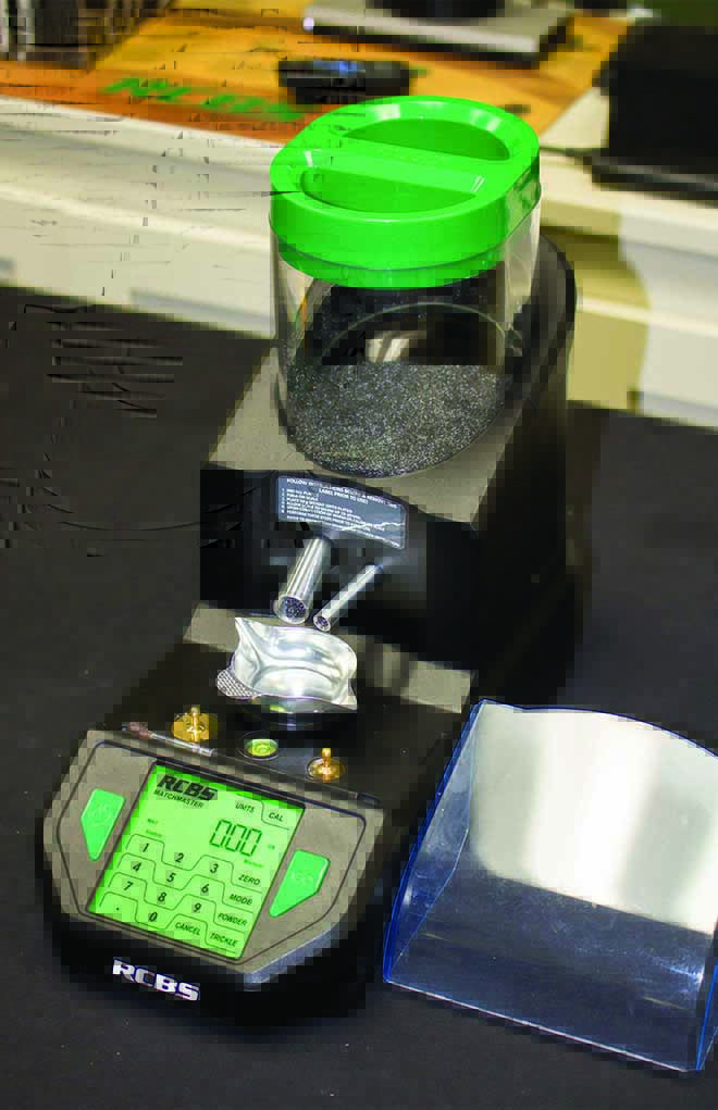 The new RCBS MatchMaster powder dispenser will weigh charges down to 0.04 grain. This is one serious unit! 