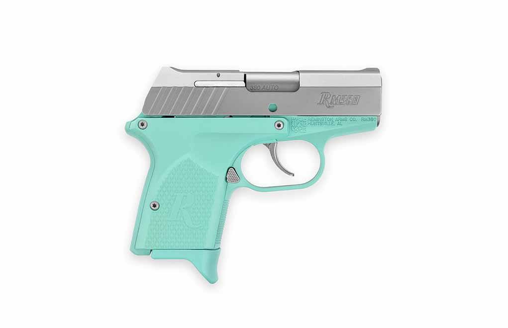 Remington Handgun RM380 Light Blue Stainless