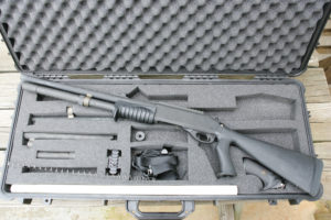 The 870 MCS—Modular Combat System is used by dozens of military and police organizations worldwide. It allows the shooter set up at least three different configurations based on the mission’s needs.