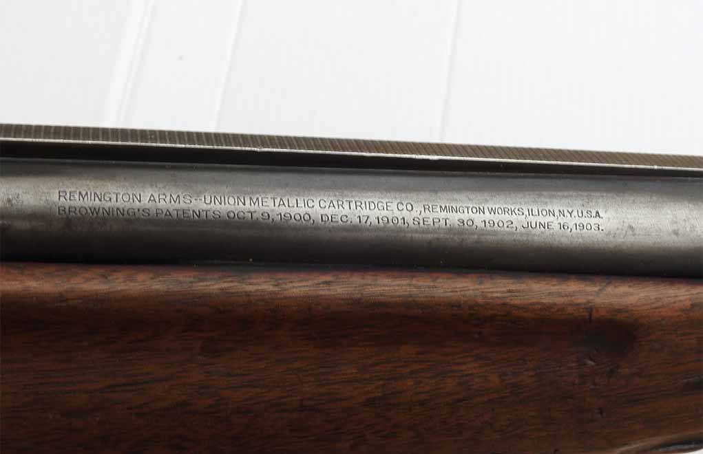 Remington Model 11 Barrel Rollmark