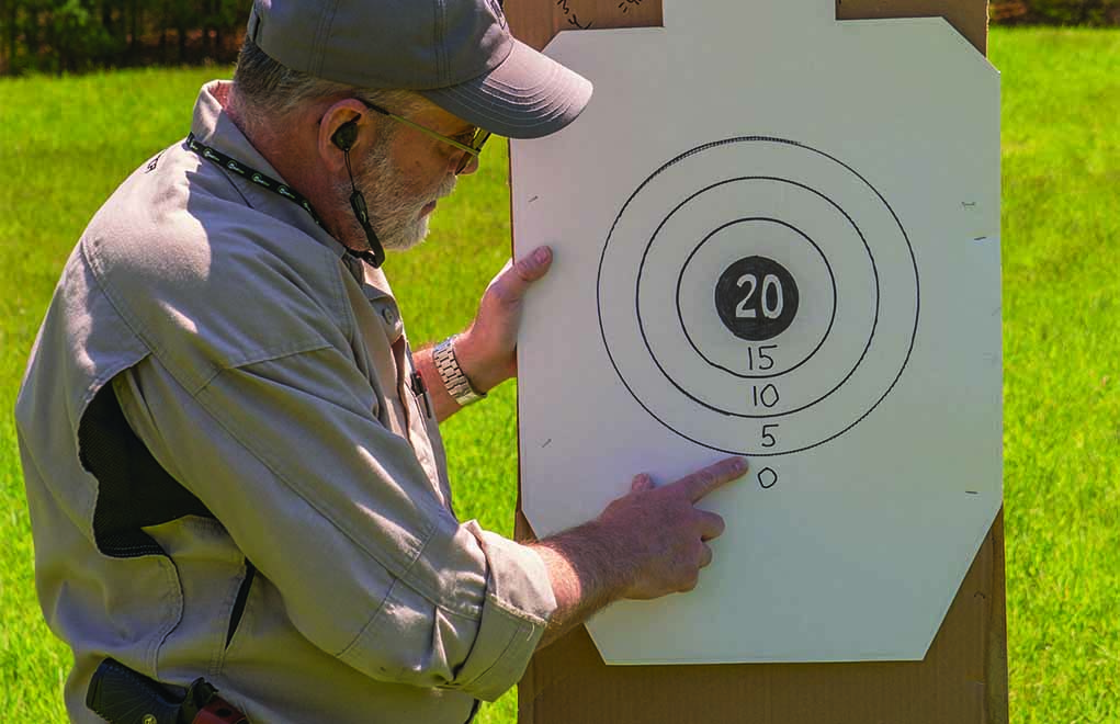 Man-made targets such as this one were originally used for the Rifleman Test. They work great but take too long to make.