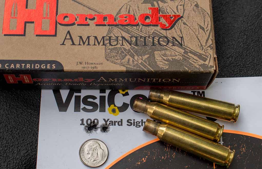 Accuracy, anyone? The Rigby Highland Stalker put three Hornady Customs in a 1/3-MOA group. A gun that looks so good, yet shoots so well, is a rare combination. 