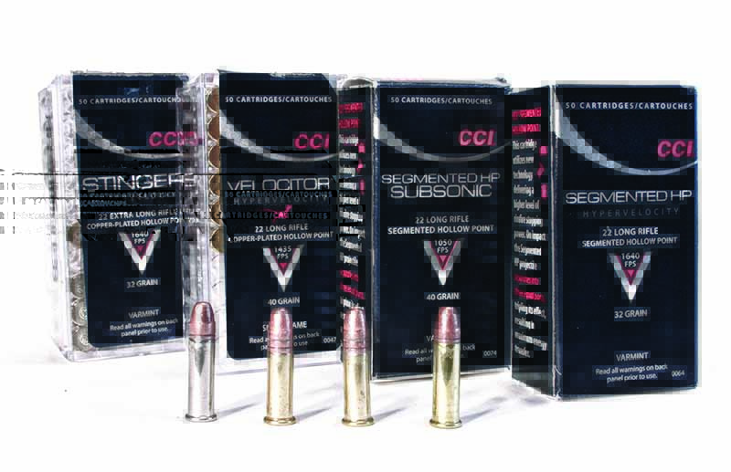 When looking for penetration from a .22-caliber bullet, think speed. CCI's Stinger and Velocitor rounds are designed with velocity in mind. 