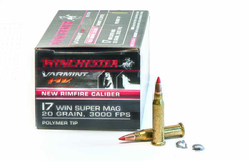 Winchester’s .17 Super Magnum is a high- velocity rimfire cartridge that’ll deliver voluminous but moderately shallow wound cavities.