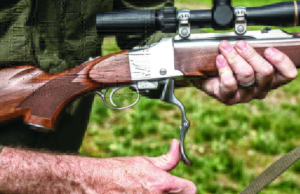 The Ruger No. 1 is a single-shot rifle with a Farquharson-style internal hammer and falling-block action. It has been in production since 1967.