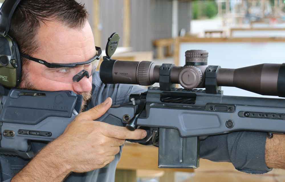 Too many precision shooters analyze — or, sometimes, admire — their shot after pulling the trigger. Exhibit proper follow-through, and then work that bolt quickly and efficiently to ready yourself and your rifle for the next shot.