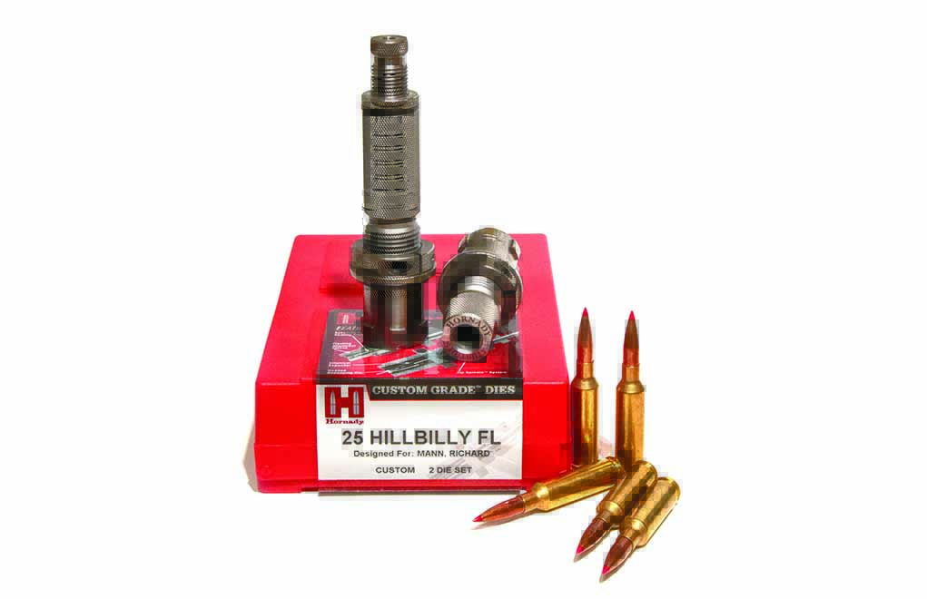 This wildcat cartridge was designed by the author, and Hornady created the dies. It might exist in other forms and by other names. These variations are what SAAMI acceptance and approval circumvent.