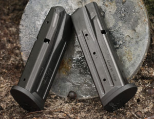 Changing between calibers is easy with the P320’s Grip Shell system. The shooter essentially gets four calibers within one firearm. Author Photo