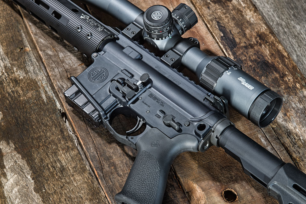 SIG Sauer M400 Predator rifle with scope