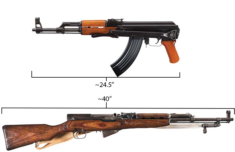 SKS vs AK-47 Length