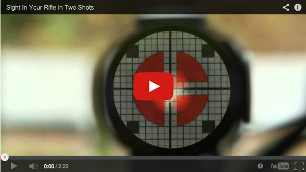 Video: Sighting in a Rifle in Two Shots