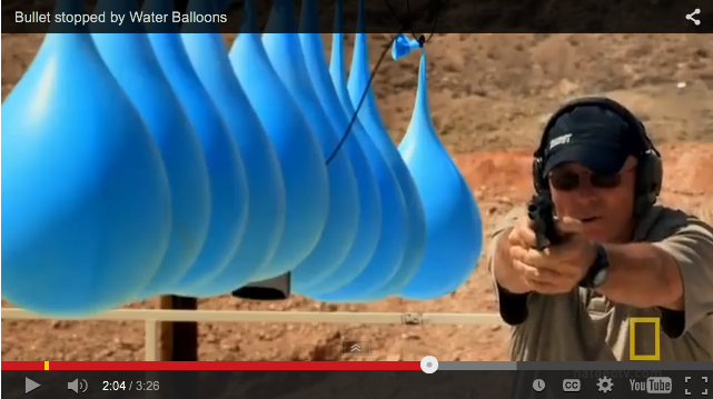 Video: How Many Water Balloons Does it Take to Stop a Bullet?