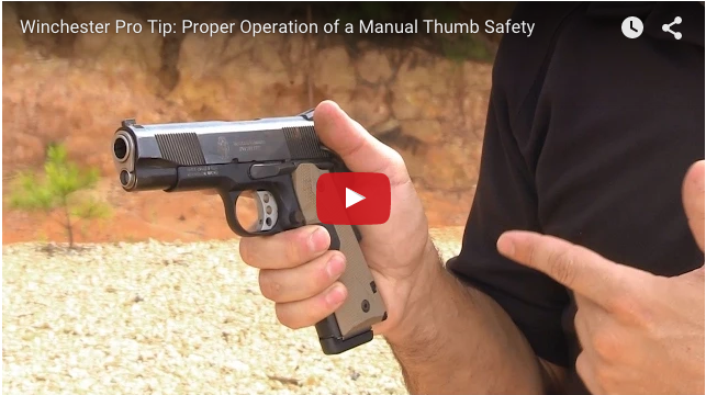 Video: Disengaging a Thumb Safety on the Draw