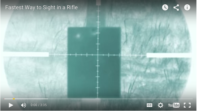 Video: Two-Bullet Scope Sighting System