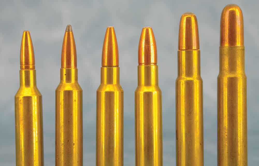 Almost every magnum-class cartridge, whether commercial or proprietary, introduced in the past 20 years has been based on beltless cases. The entire Dakota family of cartridges shown here are all in the magnum class — but not identified as such.