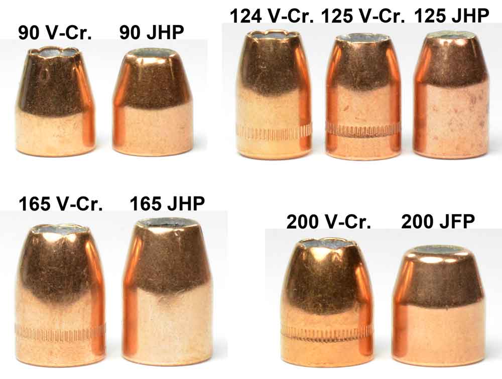 Sierra V-Crown compared to Sierra's traditional jacketed hollow points.