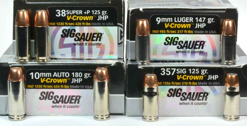 Sierra V-Crown used in SIG Sauer's ammunition.