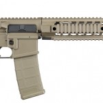 The Sig 516 Patrol Rifle comes in a standard black model, but is also available in Flat Dark Earth (FDE) and a black/Olive Drab (OD) Green version. Beyond the colors, each model boasts many of the same features.