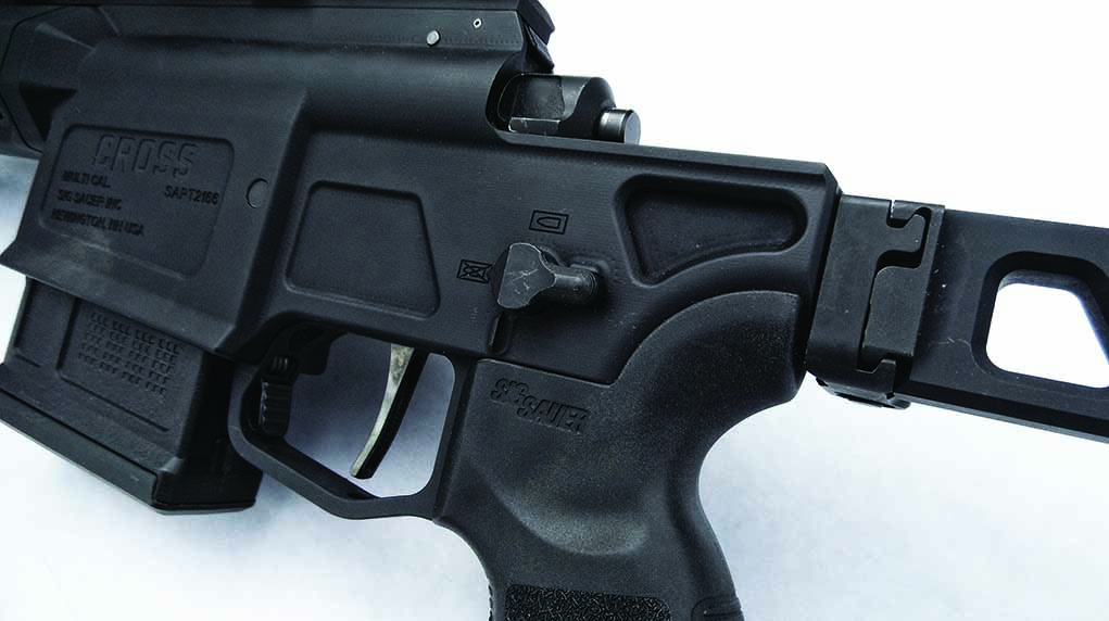 The Cross comes with an ambidextrous safety. This is a nice feature, because it’s just like an AR safety.