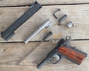 Lots of ergonomic features can be found on the outside of the Ranger Officer, accompanied with basic 1911 interior parts. This Springfield gun is well finished inside and out.