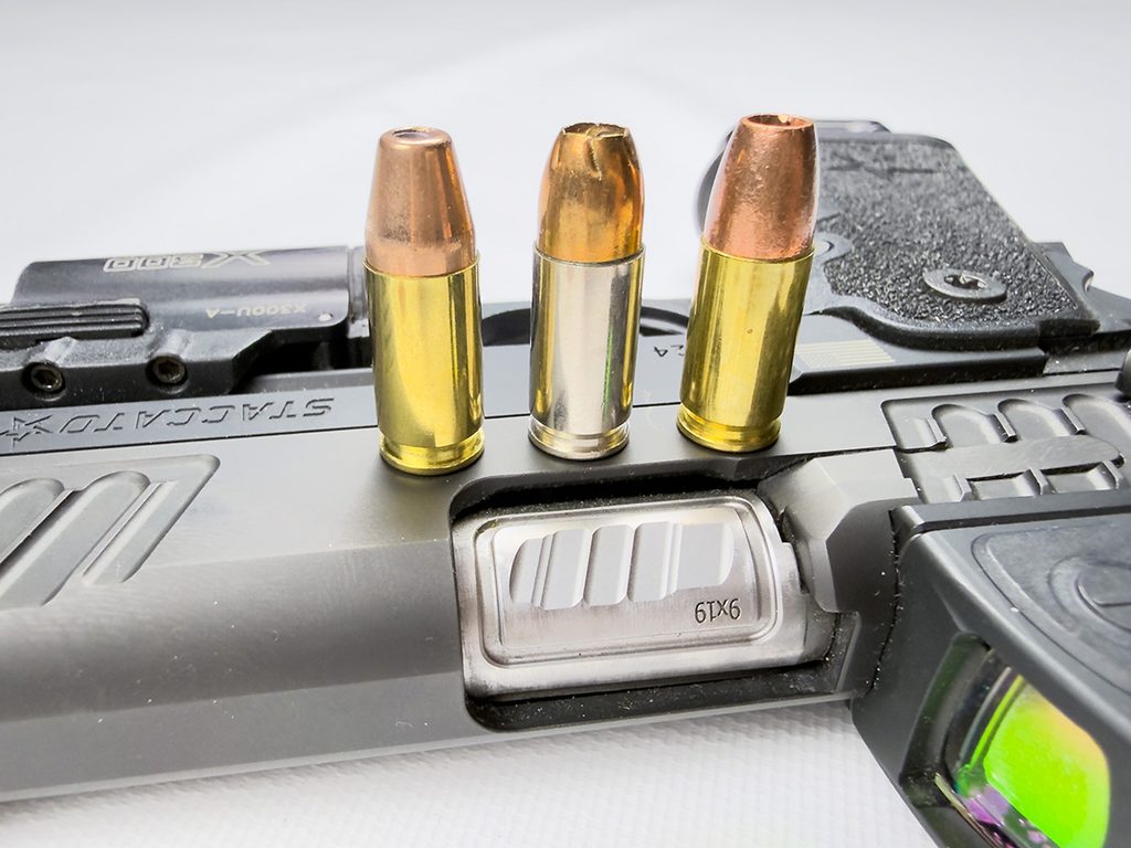 Staccato 135-grain match Remington Golden Saber Buffalo Bore 115-grain 9mm