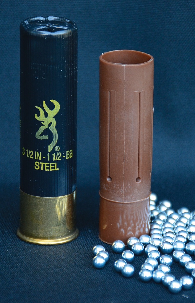 Today’s steel loads are a far cry from those introduced when the use of nontoxic shot on waterfowl became mandated. Browning’s recently developed BXD Steel is a good example of one of today’s standard steel loads with its high velocity, aerodynamically stabilized wad and premium plated round steel shot.