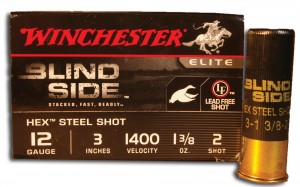 Winchester Blind Side steel loads are loaded with six-sided steel pellets.