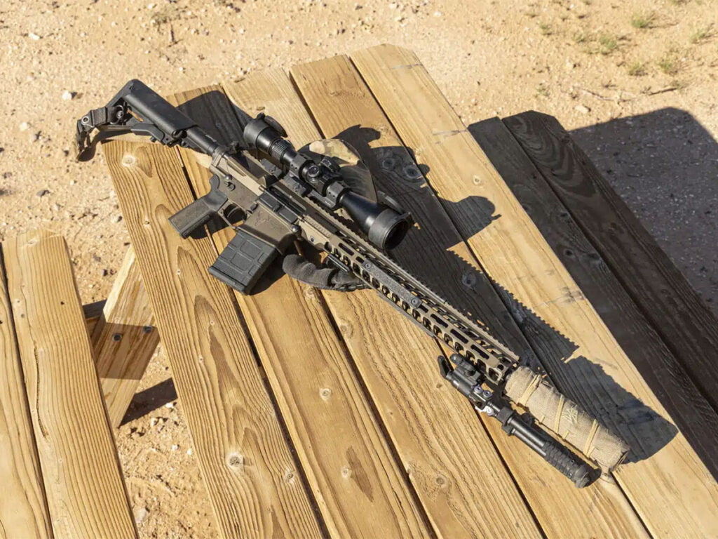 Suppressed AR-10 3