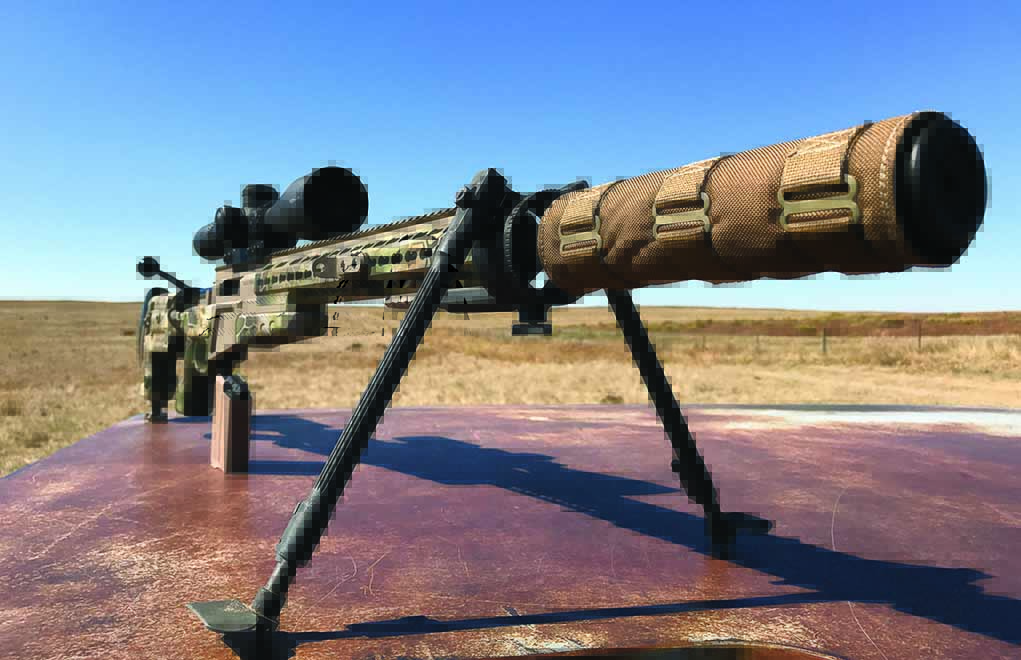 Due to heat retention and mirage, a cover is key to maintaining accuracy with a precision rifle while shooting suppressed. 
