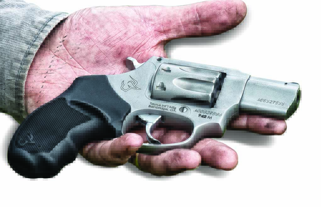 Compact and highly concealable, the 942 in .22 WMR makes an excellent backup iron. 
