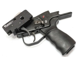 Hardware Talk: Timney HK MP5 Trigger A Timney HK drop-in trigger resting on top of an MP5 SEF lower.