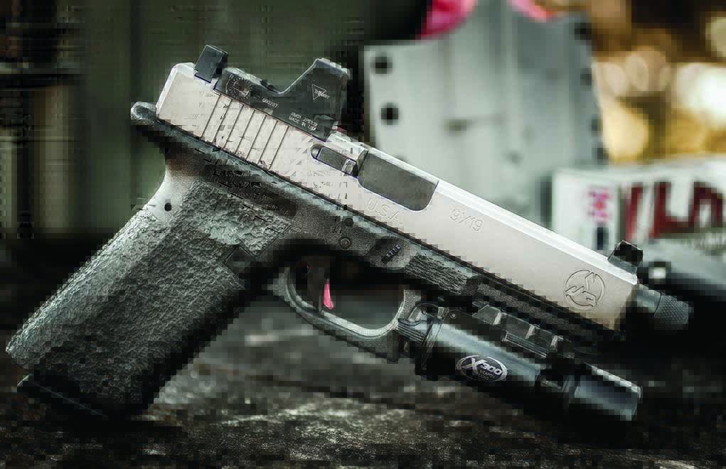 Trijicon’s RMR works equally well on a handgun, alleviating focal issues. 