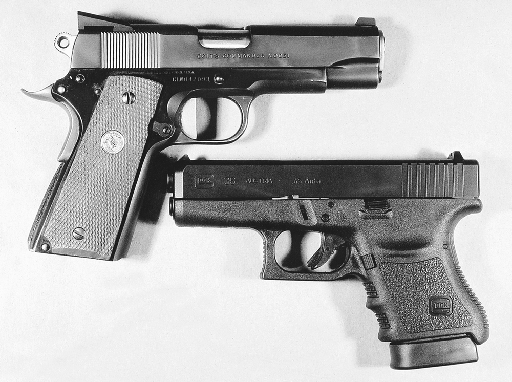 Glocks are less likely to have been victims of home gun-wrenching than a 1911.