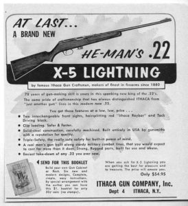 This was Ithaca's first endeavor into rifle making. Eventually the firm produced a single-shot, a lever-action, and a fine bolt-action.